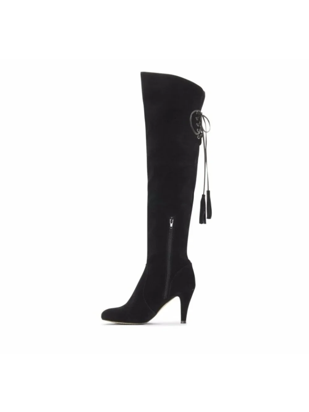 VINCE CAMUTO Boots Cherline Black Suede Leather Over the Knee Boots SZ 6 NEW